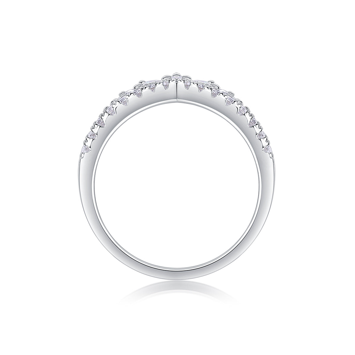 Queen's Grace Moissanite Ring - S925 Silver