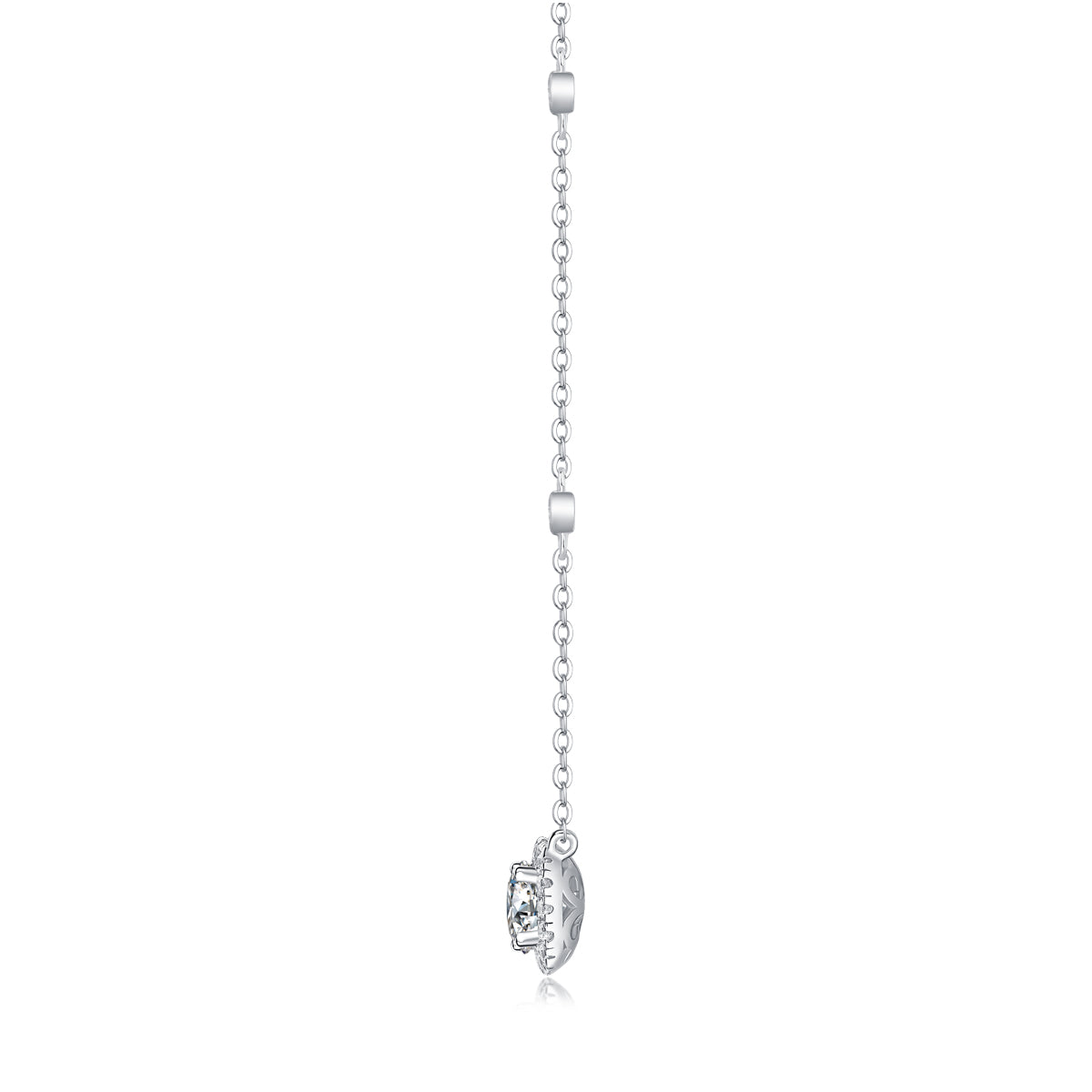 Night Mist Moissanite Necklace - S925 Silver 1ct