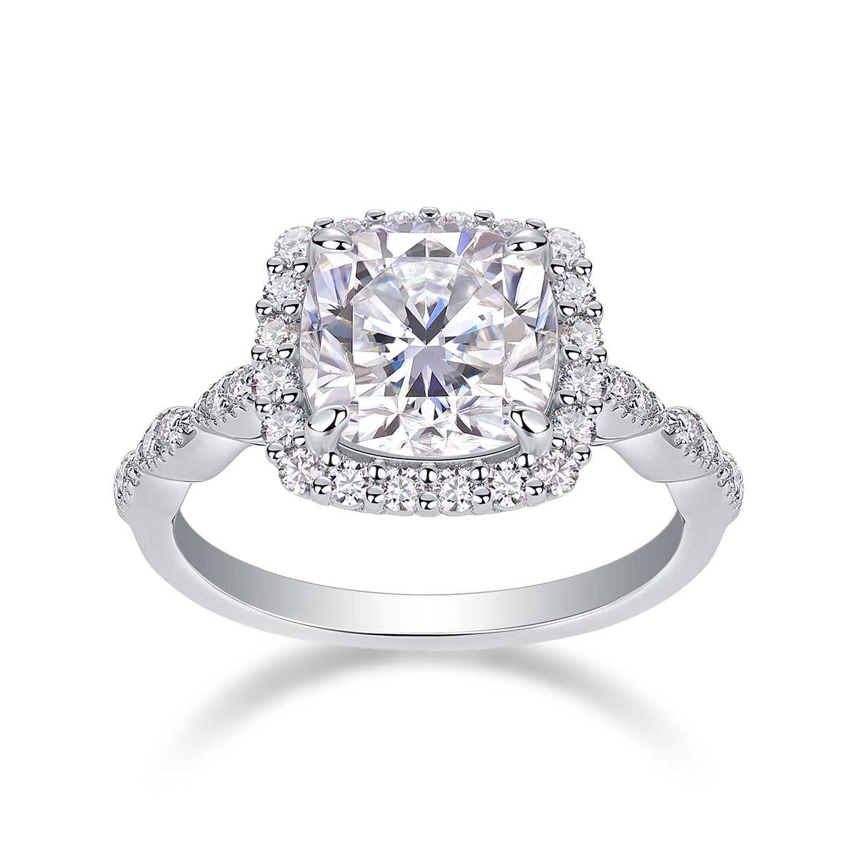 Rigel Blue Moissanite Ring S925 Silver
