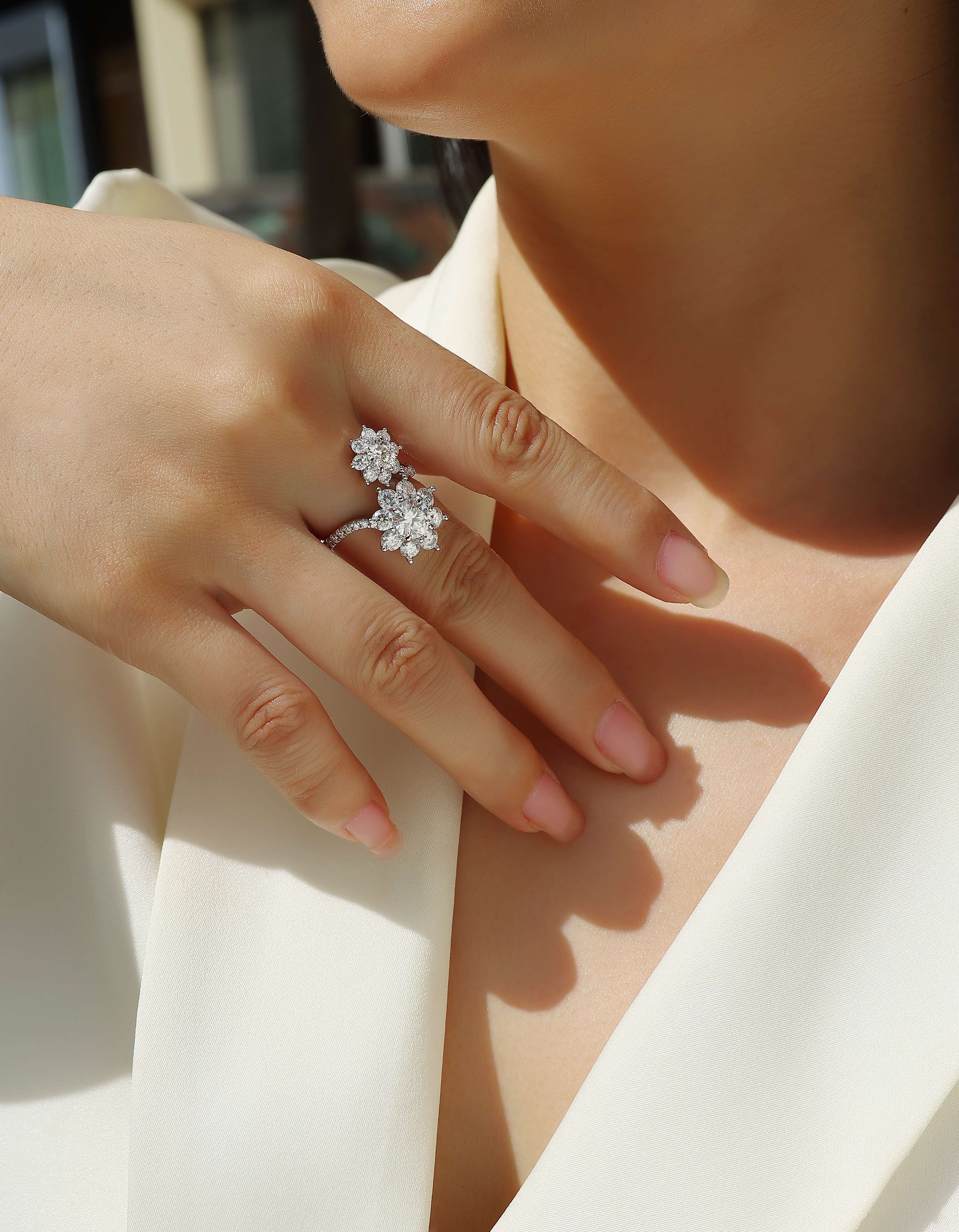 Star Nursery 1ct Moissanite Ring S925 Silver