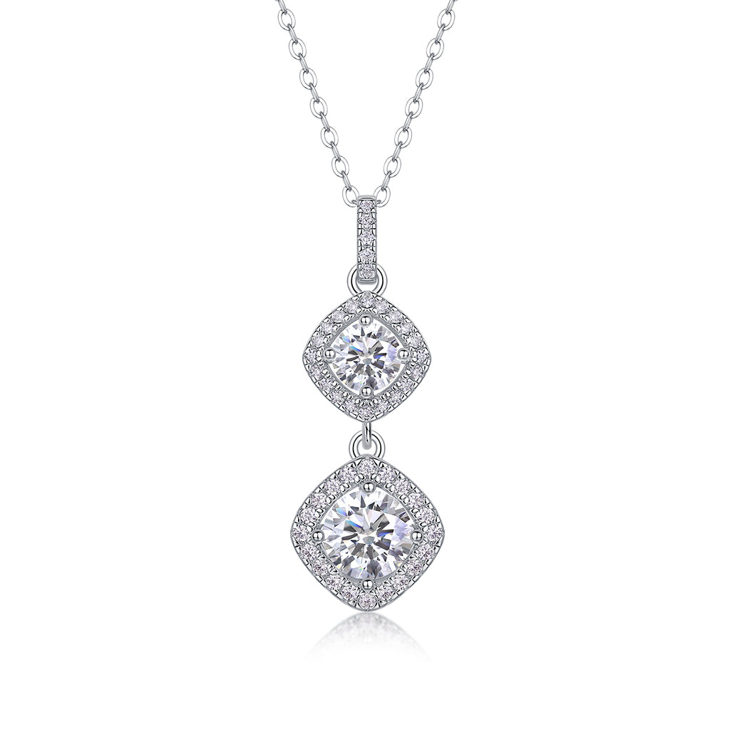 Snow Field Fairyland Moissanite Necklace 1CT