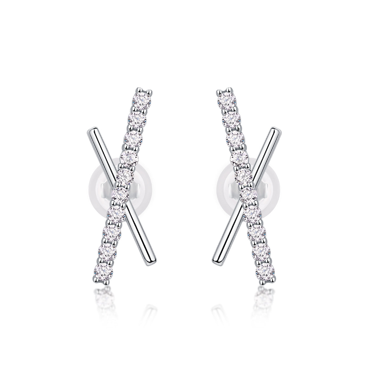 Intertwined Souls Moissanite Stud Earrings