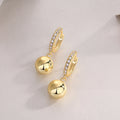 Galaxy Bell Earrings Moissanite Gold-Plated