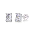Canopus Moissanite Earrings - Octagonal 5x7mm