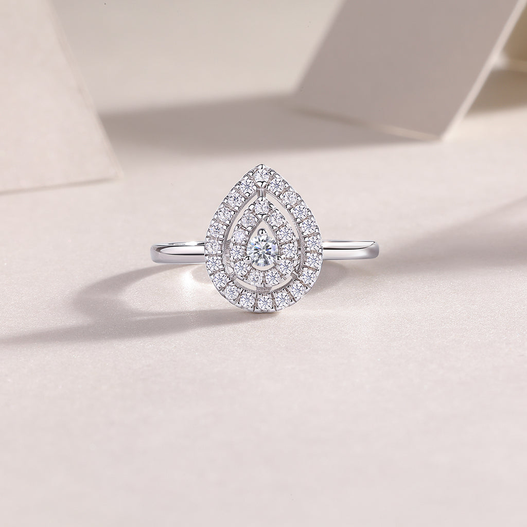 Magnetic North Moissanite Ring S925 Silver