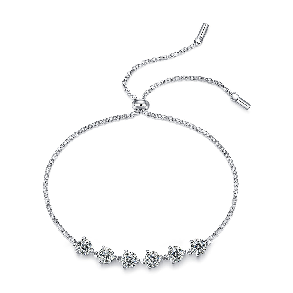 Moissanite Bracelet - 3ct S925 Silver 16cm