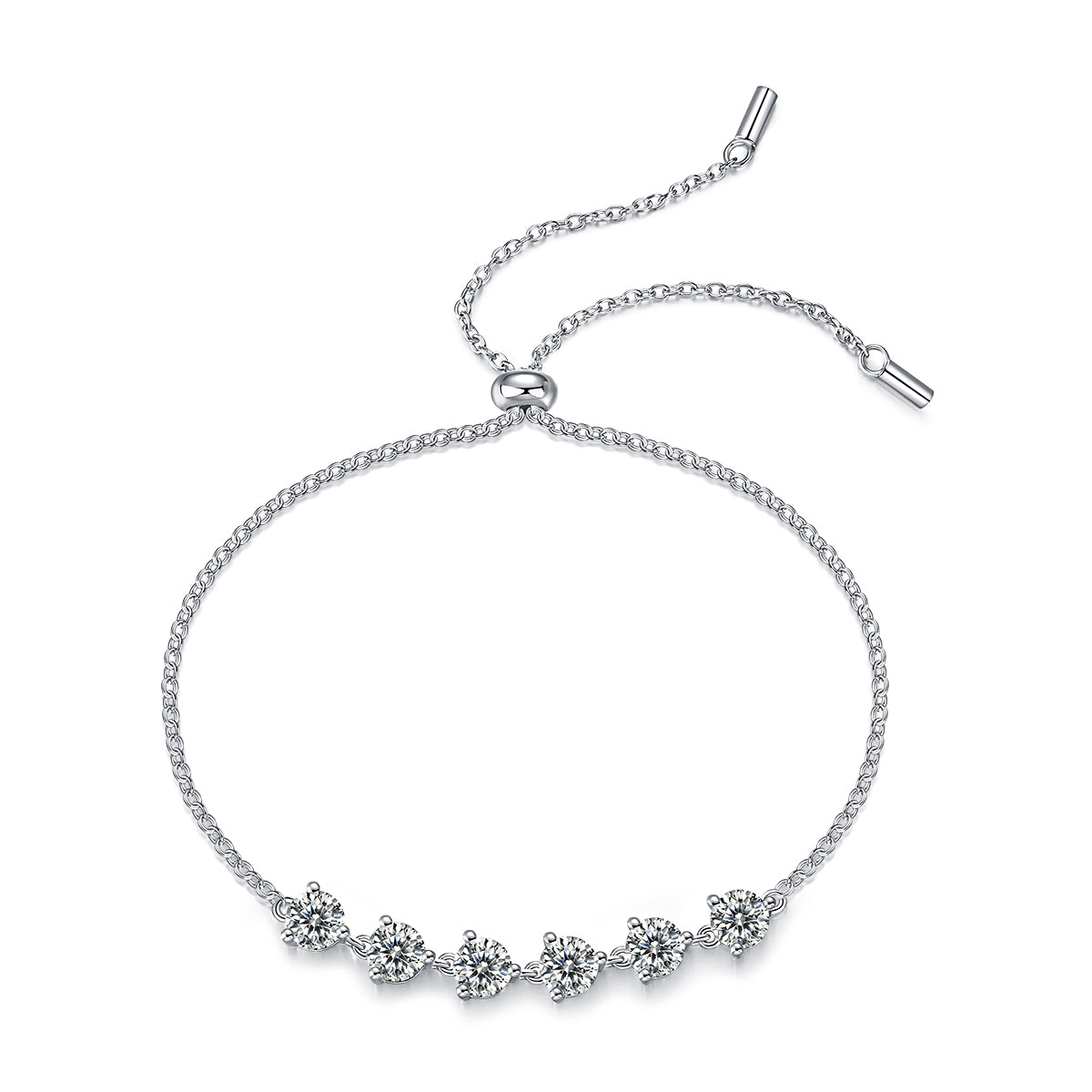 Moissanite Bracelet - 3ct S925 Silver 16cm