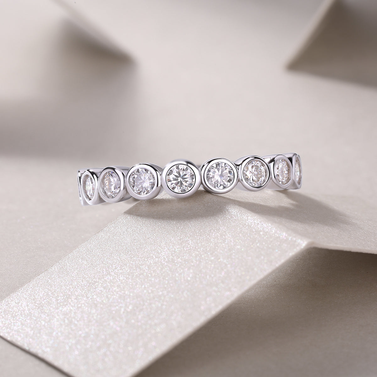 Stellar Core Moissanite Ring