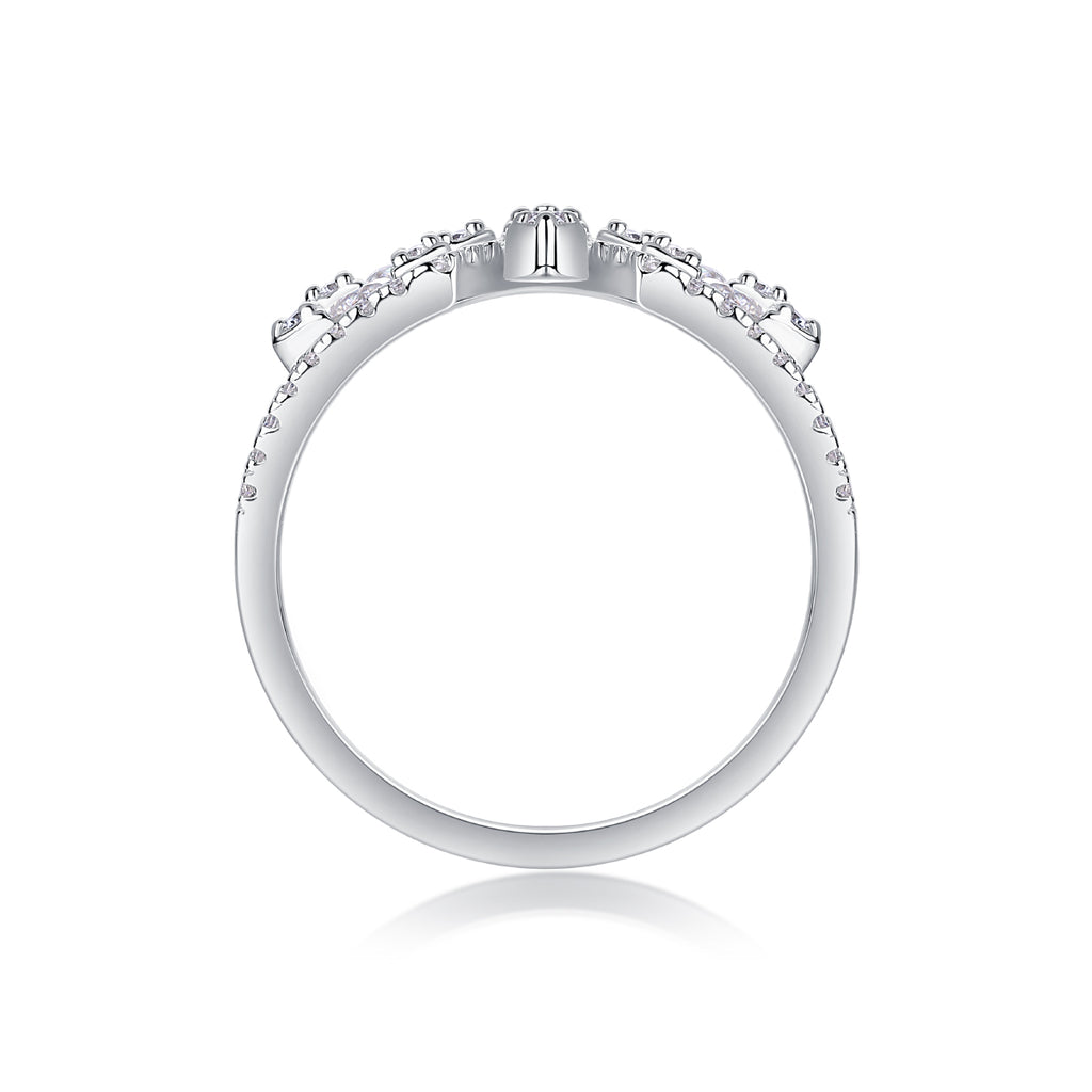 Silent Flower Moissanite Ring - S925 Silver