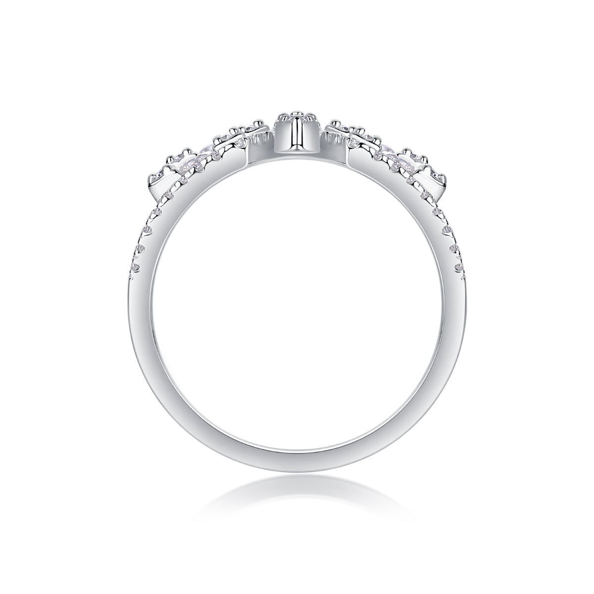 Silent Flower Moissanite Ring - S925 Silver